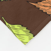 AUTUMN LEAVES FLEECE DEKEN (Hoek)