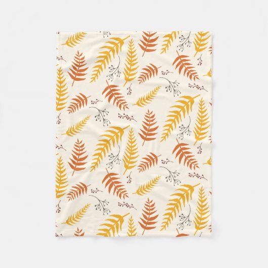Autumn Leaves Fleece Deken (Voorkant)