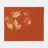 Autumn Leaves Fleece Deken (Voorkant (Horizontaal))