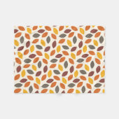 Autumn Leaves Fleece Deken (Voorkant (Horizontaal))