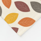 Autumn Leaves Fleece Deken (Hoek)