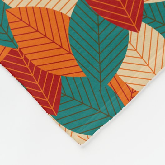 Autumn Leaves Fleece Deken (Hoek)