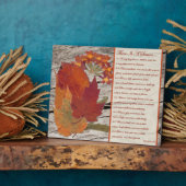 Autumn Leaves, Flowers Biblical Verses on Seasons Fotoplaat (Zijkant)