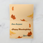 Autumn Leaves-fotokaart Kaart (Binnen)