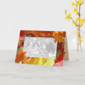 Autumn Leaves-fotokaart Kaart (Gele Bloem)