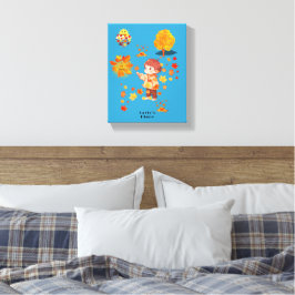 Autumn Leaves Fun Canvas Afdruk