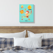 Autumn Leaves Fun Canvas Afdruk (Insitu (Slaapkamer))