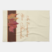 Autumn Leaves geeft Bedankt Kiitchen Towel Theedoek (Horizontaal)