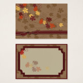 Autumn Leaves Gift Label Visitekaartje (Voorkant /achterkant)
