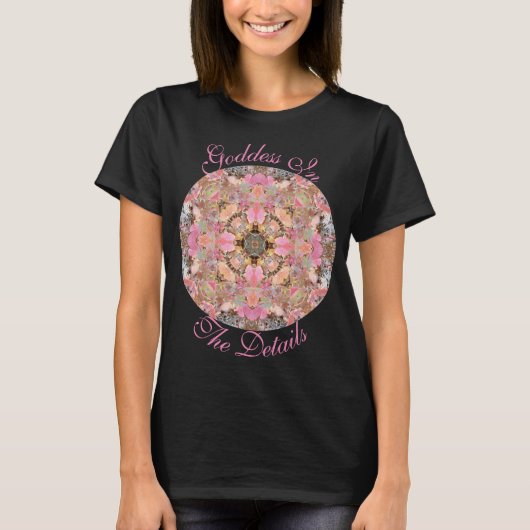 Autumn Leaves Goddess Mandala Art Tanktop Tshirt (Voorkant)