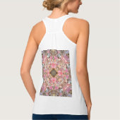 Autumn Leaves Goddess Mandala Art Tanktop Tshirt (Achterkant)