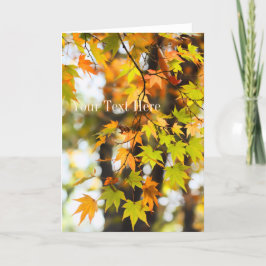 Autumn Leaves [Greeting Card] Kaart