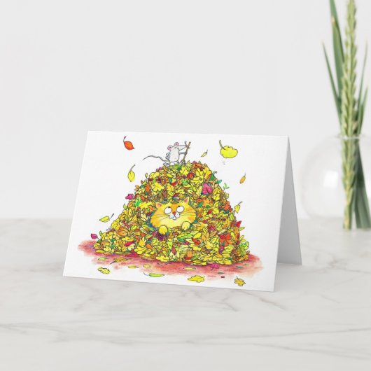 Autumn Leaves Greeting Kaart (Voorkant)