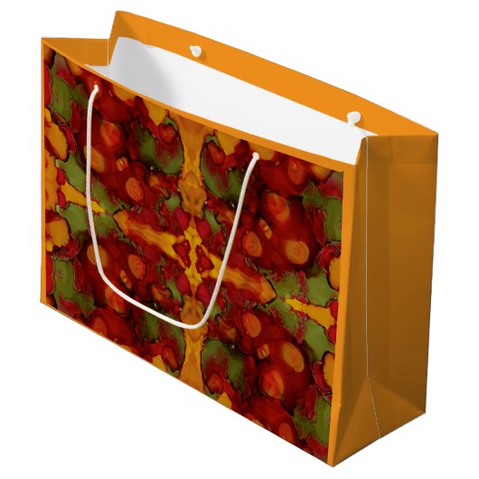 Autumn Leaves Groot Cadeauzakje (Voorkant Gekanteld)