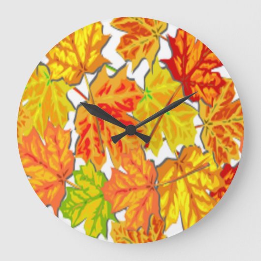 AUTUMN LEAVES GROTE KLOK (Voorkant)