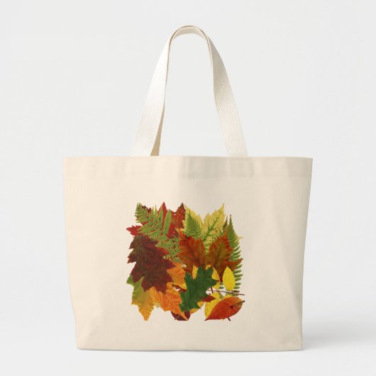 AUTUMN LEAVES GROTE TOTE BAG (Voorkant)
