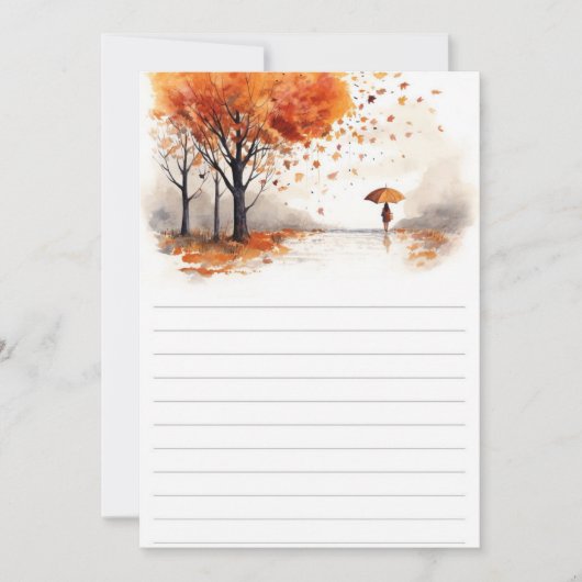 Autumn Leaves Hardcover Notebook | Fall Forest Jou Kaart (Voorkant)