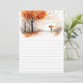 Autumn Leaves Hardcover Notebook | Fall Forest Jou Kaart (Staand voorkant)