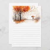Autumn Leaves Hardcover Notebook | Fall Forest Jou Kaart (Voorkant / Achterkant)