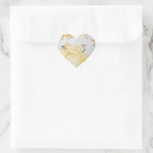Autumn Leaves Hart Sticker (Tas)