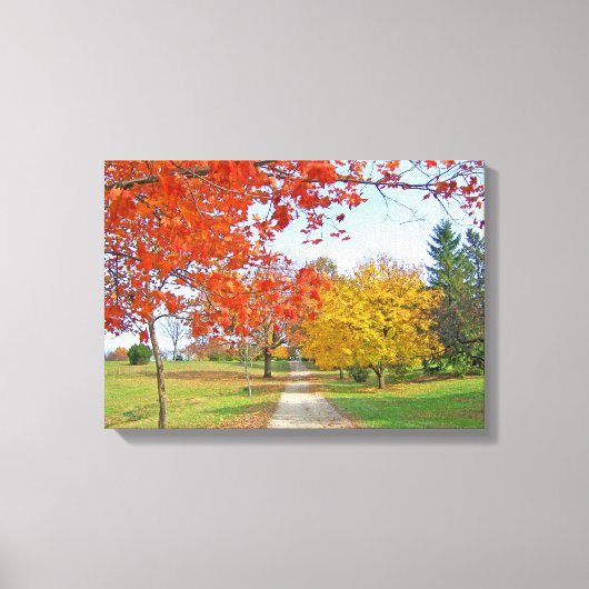 Autumn Leaves Herfst Canvas Afdruk (Voorkant)