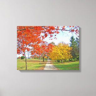 Autumn Leaves Herfst Canvas Afdruk