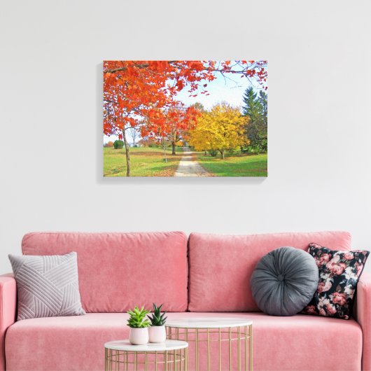 Autumn Leaves Herfst Canvas Afdruk (Insitu (Woonkamer))