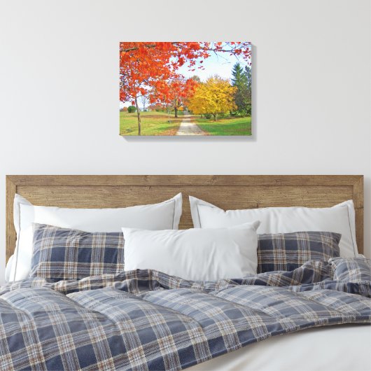Autumn Leaves Herfst Canvas Afdruk (Insitu (Slaapkamer))
