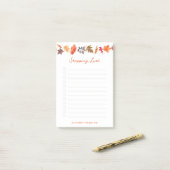 Autumn Leaves Herfst gepersonaliseerde boodschappe Post-it® Notes (Op bureau)