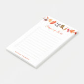 Autumn Leaves Herfst gepersonaliseerde boodschappe Post-it® Notes (Schuin)
