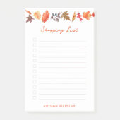 Autumn Leaves Herfst gepersonaliseerde boodschappe Post-it® Notes (Voorkant)