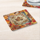 Autumn Leaves Herfst Leaf Paper Onderzetter (Schuin)