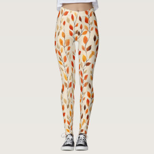 Autumn Leaves Herfst Pattern Leggings