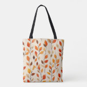 Autumn Leaves Herfst Pattern Tote Bag (Achterkant)
