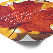 Autumn Leaves - Herfst Quote Poster (Hoek)