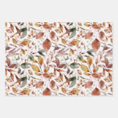 Autumn Leaves Herfst Red Gold Brown Inpakpapier Vel (Voorkant 2)