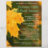 Autumn Leaves Holiday Craft Bazaar Flyer (Voorkant)