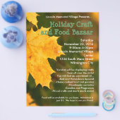 Autumn Leaves Holiday Craft Bazaar Flyer (Enkel)