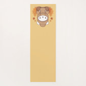 Autumn Leaves & Hoodie Beer Yogamat (Achterkant)