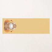 Autumn Leaves & Hoodie Beer Yogamat (Voorkant (horizontaal))