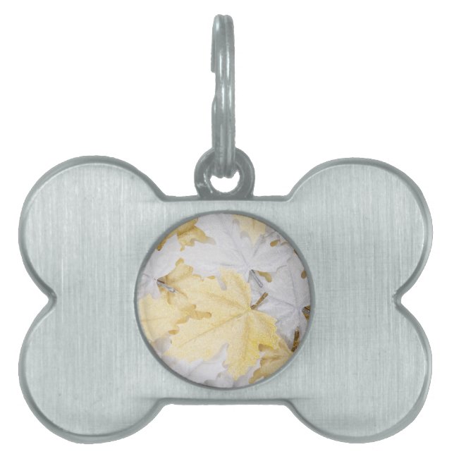 Autumn Leaves Huisdieren Naamplaatje (voorkant)