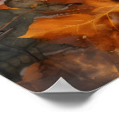 Autumn Leaves in Rain Poster (Hoek)