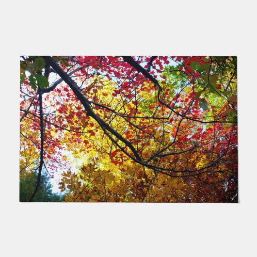 Autumn Leaves in Walden Pond Deurmat (Voorkant)