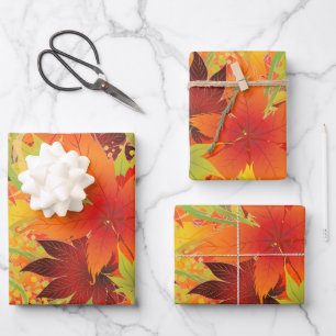 Autumn Leaves Inpakpapier Vel