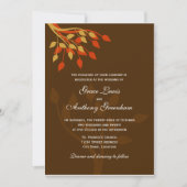 Autumn Leaves Invitation Kaart (Voorkant)