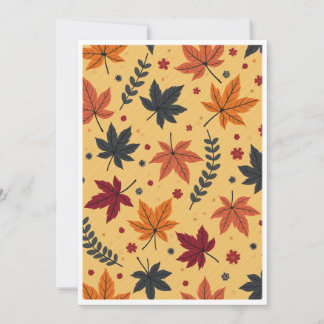 Autumn Leaves Invitation Kaart
