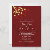 Autumn Leaves Invitation Kaart (Voorkant)