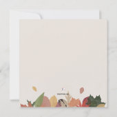Autumn Leaves Invitation Kaart (Achterkant)
