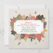 Autumn Leaves Invitation Kaart (Voorkant)