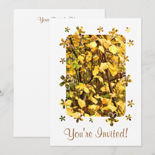 AUTUMN LEAVES KAART (Voorkant / Achterkant)